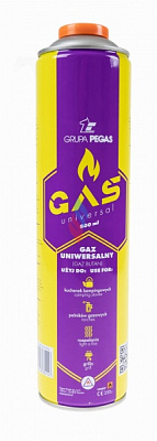 Картридж газовый 330г/600мл PEGAS 