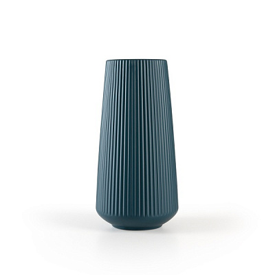 Ваза пластиковая MVM DH-FLOWERS-03 DARK BLUE 30 см 