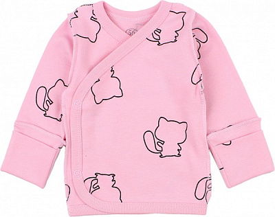 Распашонка детская Фламинго Cat р.56 розовый 692-015 