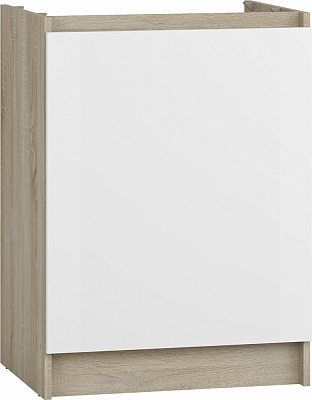 Тумба нижня Сніжана НП 45/82 МС білий/дуб сонома Грейд