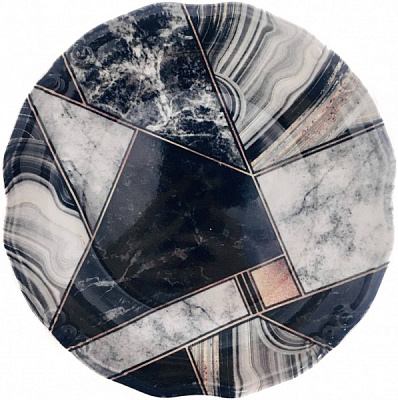 Тарілка для супу Tiffany Black 24 см Porser Porselen