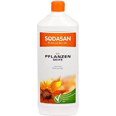 Засіб для миття посуду Sodasan Pflanzen Seife 1 л