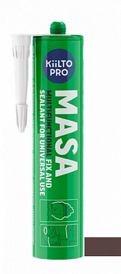 Клей-герметик Kiilto Pro masa 290мл коричневый