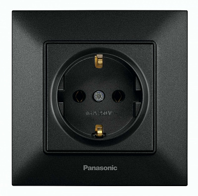 Розетка побутова із заземленням Panasonic Arkedia Slim IP22 480200274