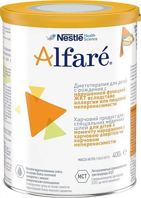 Сухая лечебная смесь Nestle Alfare 400 г
