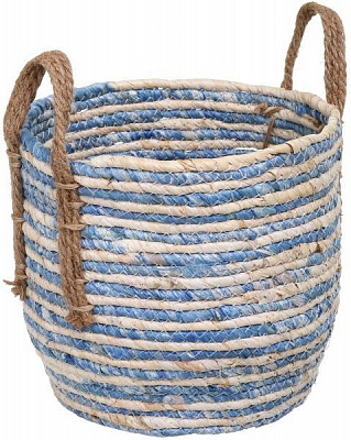 Кошик з ручками маленький 25х30 см синій