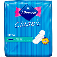 Прокладки гігієнічні Libresse Classic Super Dry super 9 шт.