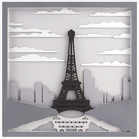 Набор для рисования картина 3D Париж (N0003508) 30х30 см Rosa Talent 