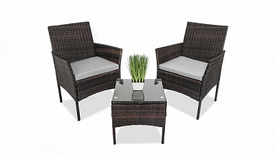 Комплект металлической мебели Just Relax Balcony коричневый 