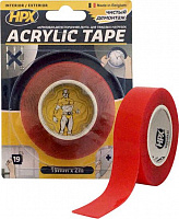 Двостороння клейка стрічка HPX акрилова Acrylic Tape 19мм х 2м TT1902