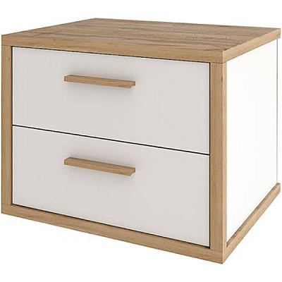 Тумба прикроватная Софро Синди 500 2Ш белый 