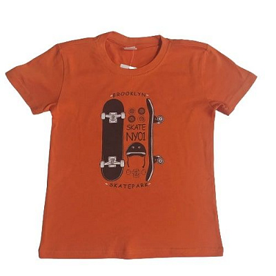 Футболка для мальчика Роза 200251 р.128 мандарин 