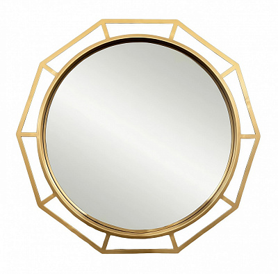 Зеркало настенное Арт-Сервіс круг в металлической раме 57х60 TM30102 золото