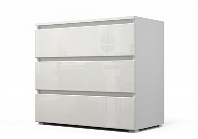 Комод Валенсия-3 нимфея альба/белый 