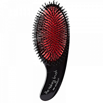 Щетка для волос массажная Olivia Garden Kidney Brush Dry Detangler BR-KI1PC-DDRED
