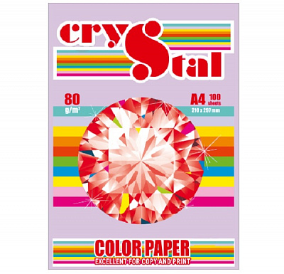 Папір кольоровий Crystal A4 80 г/м Lavender 185 лавандовий
