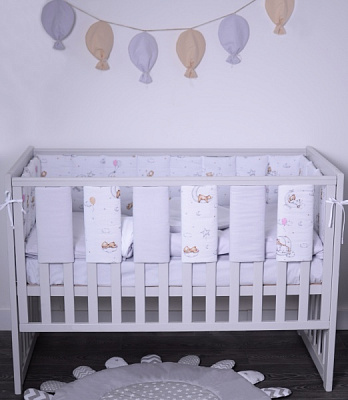 Защита на детскую кровать Фенс-бампер 6ед. Dreaming Baby Veres бежевый 154.05.12 