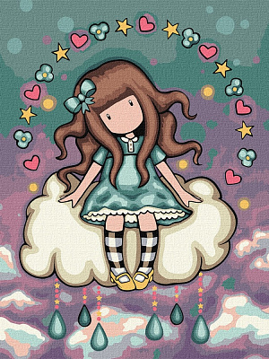 Картина за номерами April's Showers Santoro Gorjuss Collection 30х40 см Ideyka