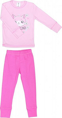 Пижама детская для девочки Luna Kids котенок р.98 розовый 