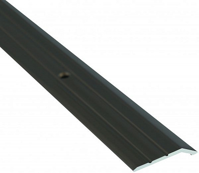 Поріжок алюмінієвий анодований Braz Line рифлений з отворами 30x2700 мм бронза