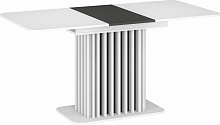 Стіл обідній Грейд Джексон 1200(1580)x768x768мм графіт/білий матовий/білий