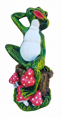 Скульптура садовая Наша Кераміка Жаба на пне