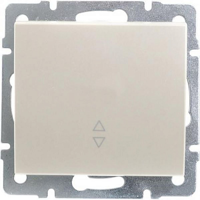 Вимикач одноклавішний Lezard Rain без підсвітки 10 А 220В перлинно-білий 703-3088-105