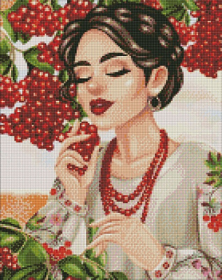 Алмазная мозаика Красная калина 40х50см Идейка 