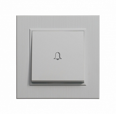 Кнопка дзвінка Makel Karea без підсвітки білий 57001050