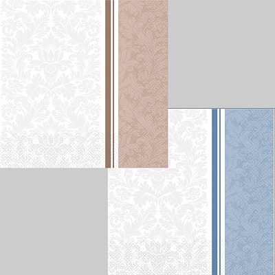 Салфетки столовые Silken ДАМАСК 33х33 см 18 шт.