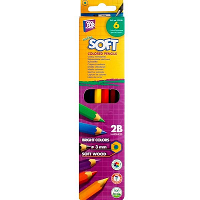 Олівці кольорові Softy Cool For School