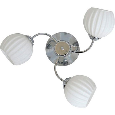 Люстра стельова Геотон Стельовик ГЕОТОН НПБ 02-3х60-951 A330-3A 3x60 Вт E27 хром/білий