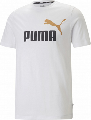 Футболка Puma ESS+ 2 COL LOGO TEE 58675958 р.M белый