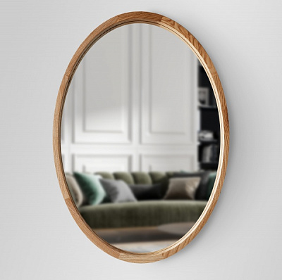 Дзеркало настінне Luxury Wood Evolution SLIM ясен темний 600x800 мм