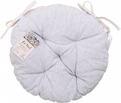 Подушка на стул синяя полоска 40 см La Nuit