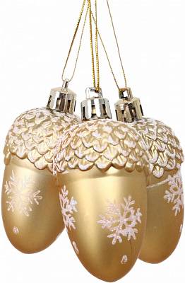 Набор игрушек Жолудь 2 цвета 6 см 3 шт./уп.