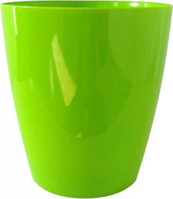Горщик пластиковий Амели круглий 3,5л салатовий