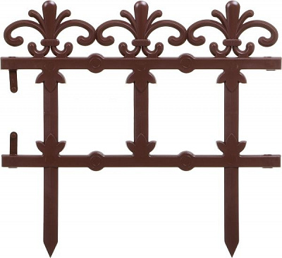 Декоративна огорожа для клумб ажурна 4 шт. в асортименті