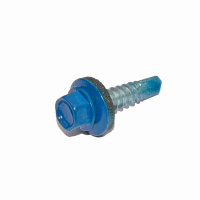 Саморіз по металу 5,5x25 мм 100 шт синій RAL 5010 Expert Fix