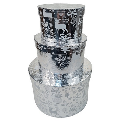 Коробка подарочная Тубус новогодний Елка 27х17 см 5002-5