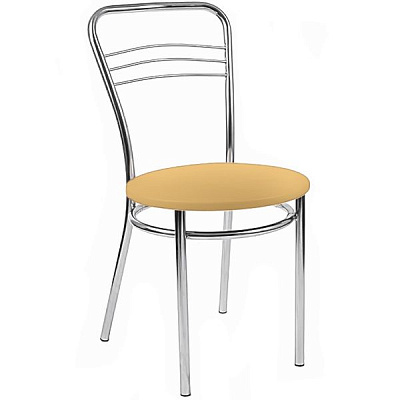 Стул обеденный Nowy Styl ARGENTO CHROME BOX-2 V-18 хром/молочный