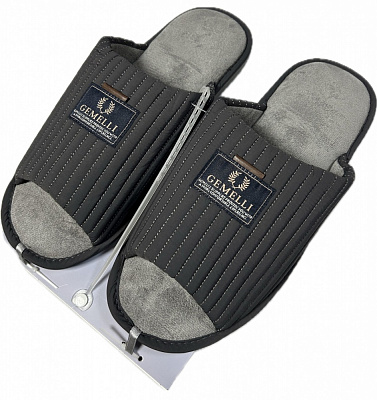 Тапки домашние Gemelli Кларк 2 р.42 серый
