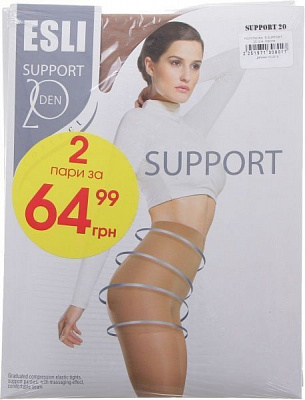Колготки женские ESLI Support р. 4 светло-бежевый 2 шт. 