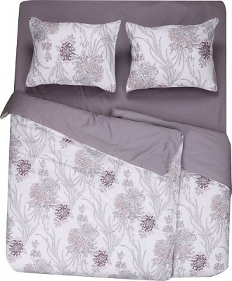 Комплект постельного белья Platinum Satin Crisantemo семейный розовый Cogal 