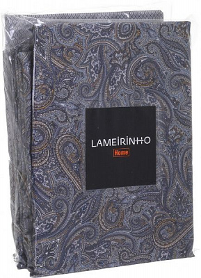 Комплект постільної білизни Ornamento сімейний сірий із коричневим Lameirinho