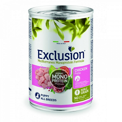 Консерва для цуценят для усіх порід Exclusion Puppy Chicken All Breed курка 400 г