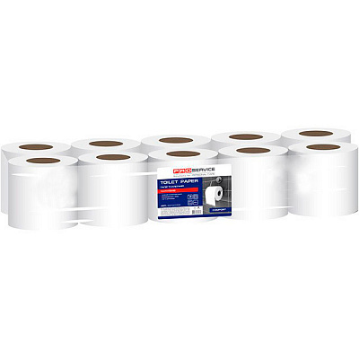 Туалетний папір рулонний на гільзі PROservice Comfort двошаровий 10 шт.