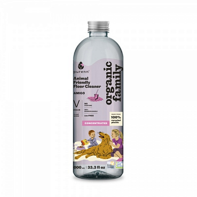 Засіб для миття підлоги ORGANIC FAMILY Amigo Animal Friendly антибактеріальний 1 л