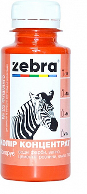 Колорант ZEBRA концентрат №25 фламинго 100 мл