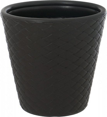 Горщик пластиковий Prosperplast Matuba круглий 52л коричневий (71365-440)